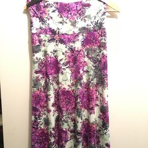 LulaRoe XS Maxi skirt- Mint and Purple Floral